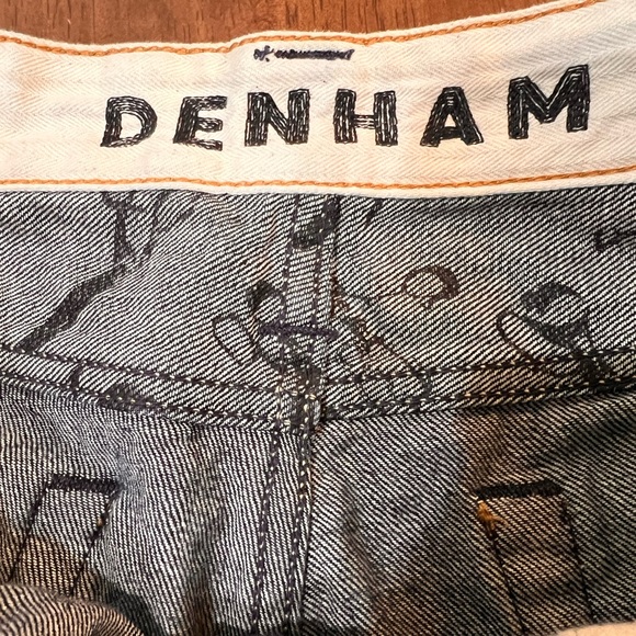 Denham Mens Drill Regular Fit Straight Leg Selvedge. Jeans Dark Wash. Size 32x32 - Picture 7 of 12